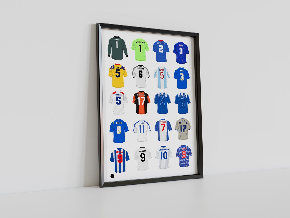 Stockport County Legends Shirts, Pennodraws Art Print Pennodraws
