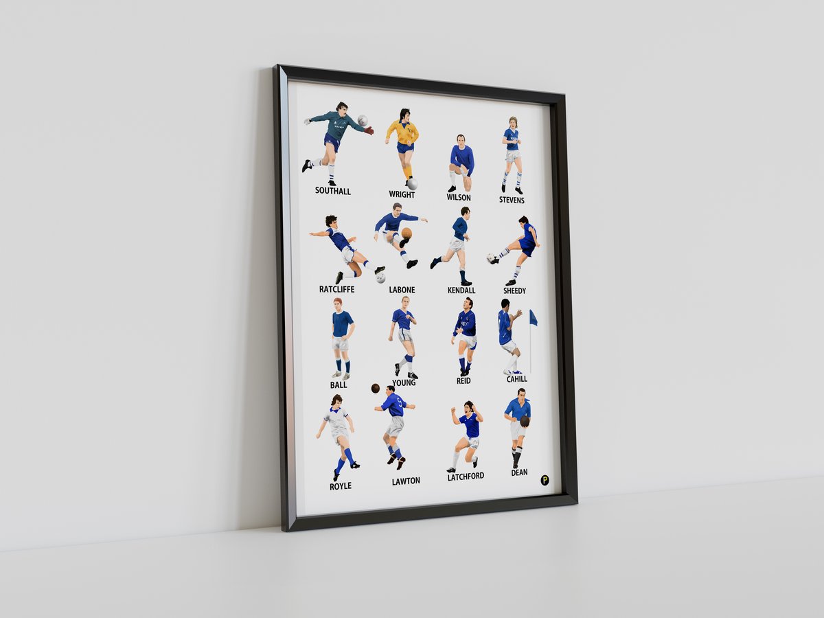 Everton Legends, Pennodraws Art Print | Pennodraws