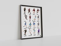 Serie A 90s Legends, Pennodraws Art Print