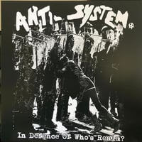ANTI-SYSTEM - "In Defence Of Who's Realm? LP + Poster (Color Vinyl) 