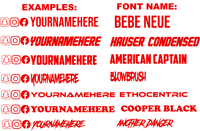 Image 1 of Social Media Decals