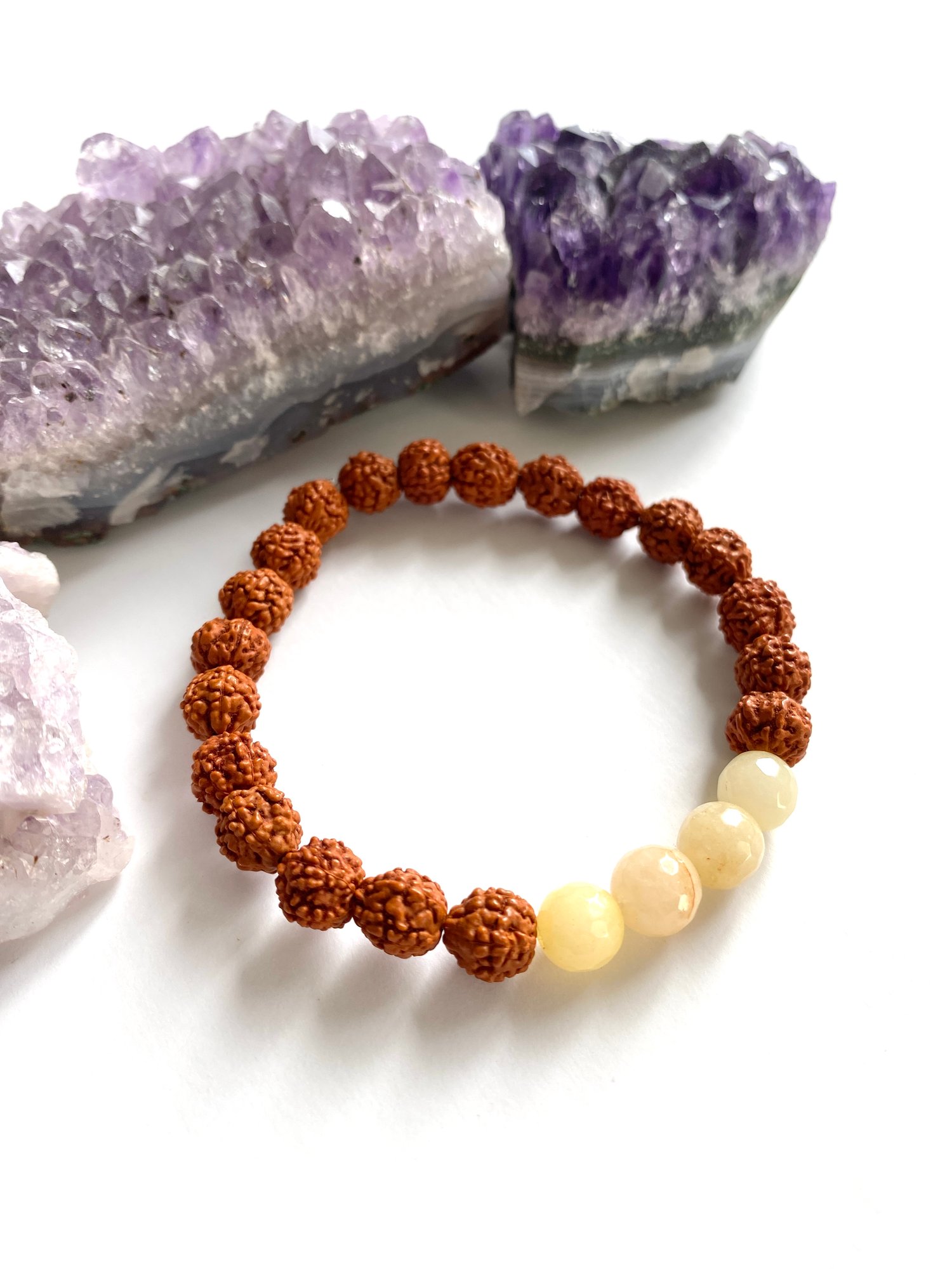 Image of Yellow Agate Wrist Mala