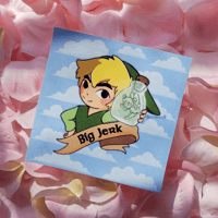 Big Jerk!! Toon Link Sticker