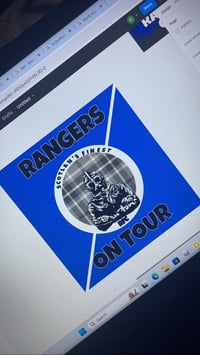 25 RANGERS FOOTBALL ULTRA CASUALS STICKRS