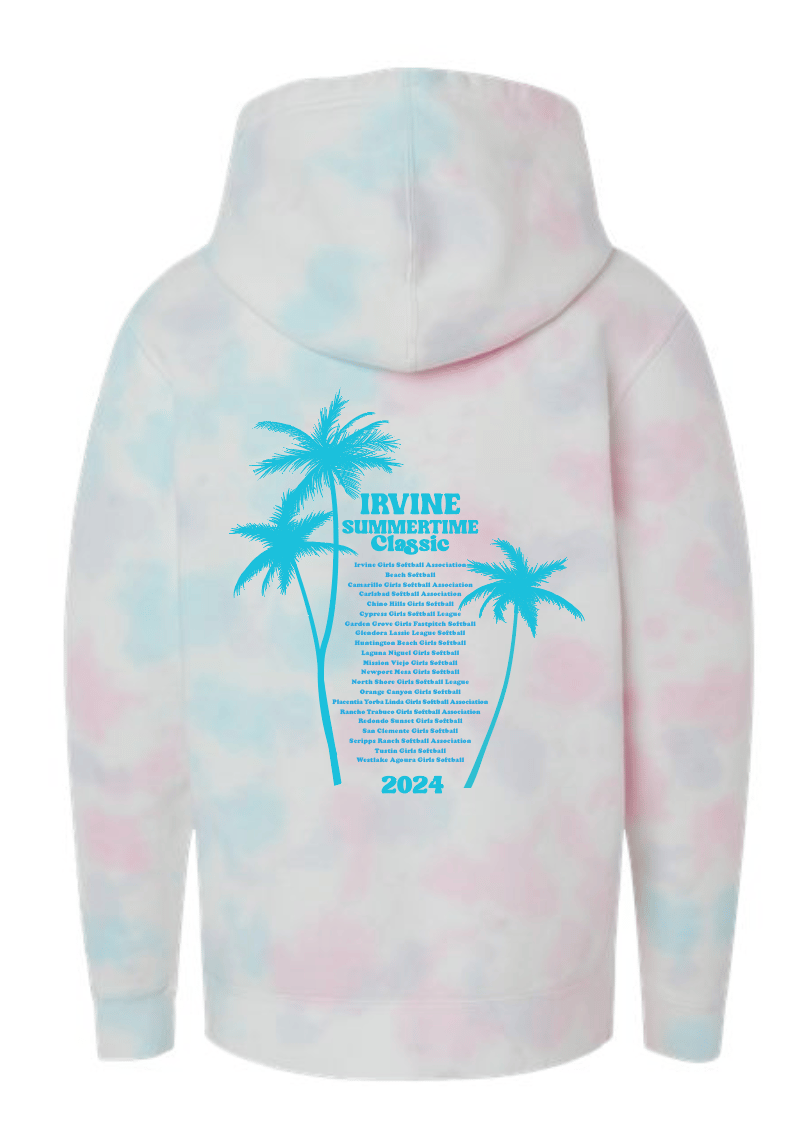 Image of ISC Tie Dye Hoodie in Cotton Candy