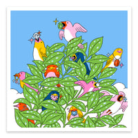 Birds & Gems Print
