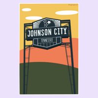 Image 1 of Johnson City Sign Print