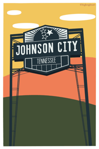 Image 2 of Johnson City Sign Print