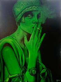 Image 2 of Green Lady Print