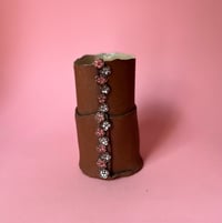 Image 1 of 2 tier stacked vase