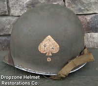 Image 4 of WWII M2 D-bale 101st Airborne 506th 2nd Bn. PIR Helmet NCO Front Seam Firestone Paratrooper Liner.