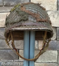 Image 7 of WWII M2 D-bale 101st Airborne 506th 2nd Bn. PIR Helmet NCO Front Seam Firestone Paratrooper Liner.