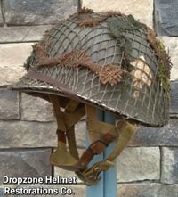 Image 3 of WWII M2 D-bale 101st Airborne 506th 2nd Bn. PIR Helmet NCO Front Seam Firestone Paratrooper Liner.