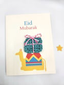Eid Mubarak Camel Greeting Card