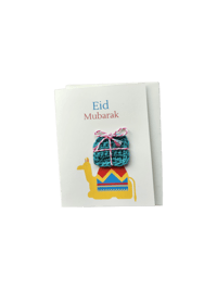 Image 1 of Eid Mubarak Camel Greeting Card