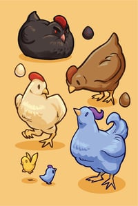 Image 1 of Chicken Sticker Sheet