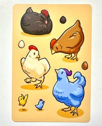 Image 2 of Chicken Sticker Sheet