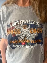 Image 2 of  T/Shirt - Hogs, Cogs and Two Aussie Flogs