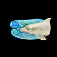 Image 1 of XXXL. Bottlenose Dolphin #3 - Flamework Glass Sculpture