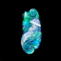 Image 1 of XXL. Purple Sea Nettle Jellyfish - Flamework Glass Sculpture Bead
