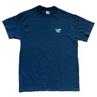 Painted Steel Embroidered Tee - black/white