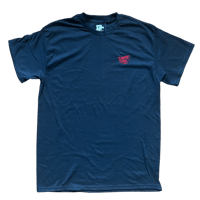 Painted Steel Embroidered Tee - black/red