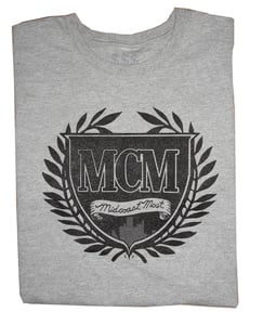 Image of Gray & Black MCM T-Shirt by Aptemal Clothing