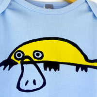 Image 2 of 'Platypus',  blue Infant onesie