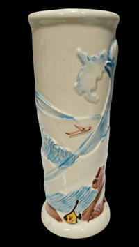 Image 4 of Vintage Surfer Girl Aku Aku Las Vegas Mug FREE SHIPPING 