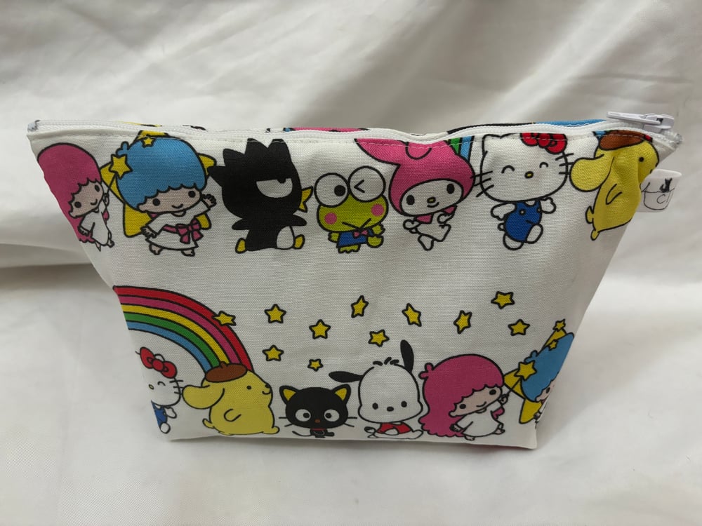 Image of Anime Mascot Lineup Zipper Pouch