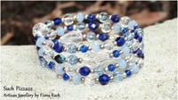 Shades of Blue, Wrap Around Bracelet