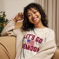 Image 7 of Let's Go Brandon - Women's Relaxed T-Shirt from PatriotsCo.com