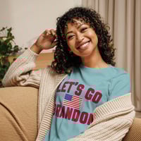 Image 4 of Let's Go Brandon - Women's Relaxed T-Shirt from PatriotsCo.com