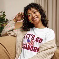 Image 2 of Let's Go Brandon - Women's Relaxed T-Shirt from PatriotsCo.com