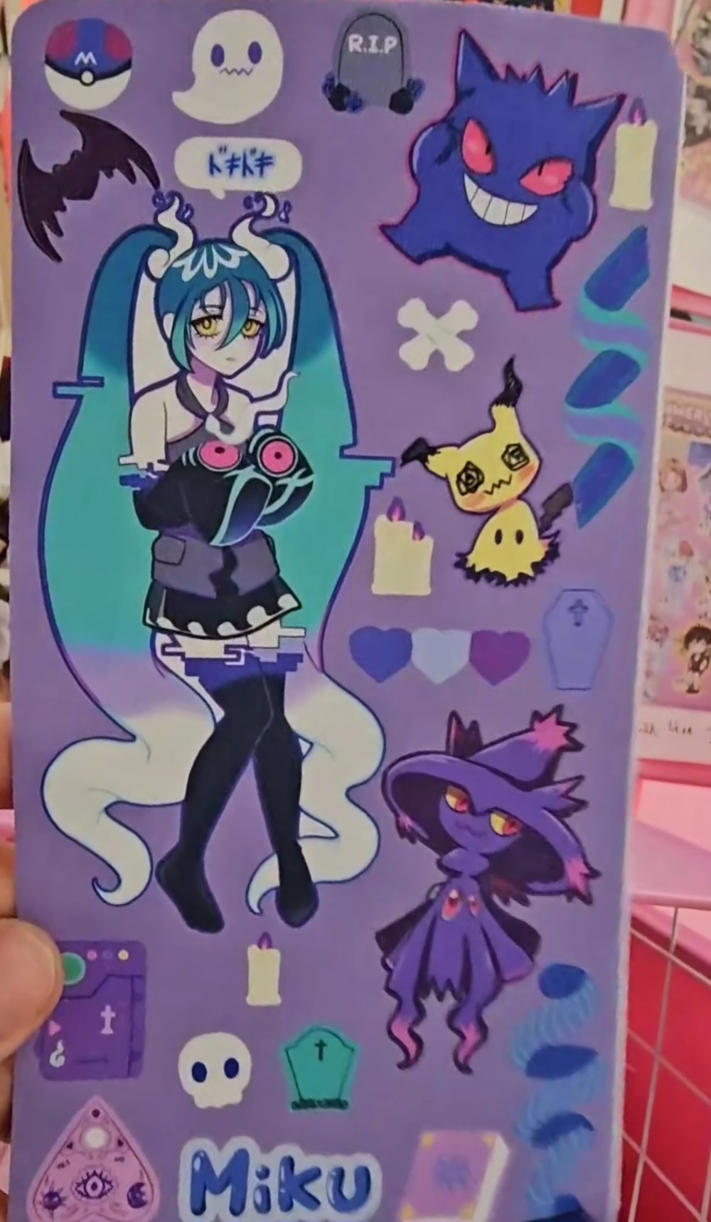 Image of Miku x Pokémon Sticker Sheets