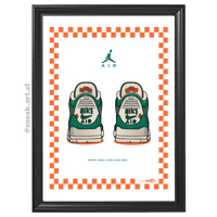 Image 2 of Sneaker Poster Air Jordan 3 x Nina Chanel Abney Print