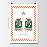 Image 1 of Sneaker Poster Air Jordan 3 x Nina Chanel Abney Print