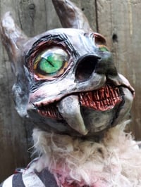 Image 3 of Beazlebub, Werewolf  Art Doll, Handmade Horror Doll, Gothic folk Art, Hauntedsoulsartdolls