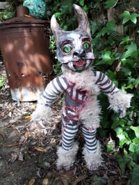 Image 4 of Beazlebub, Werewolf  Art Doll, Handmade Horror Doll, Gothic folk Art, Hauntedsoulsartdolls