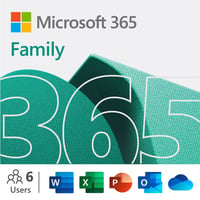 Image 1 of  SERVICE: Microsoft 365 Family, 1-Year Subscription - For PC, Mac, iOS, Android, And Chromebook.