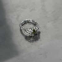 Image 2 of Peridot Dragon Eye Ring