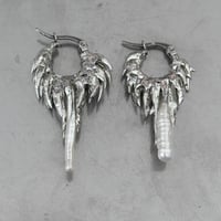 Image 2 of Pearl Dragon Scales earring pair