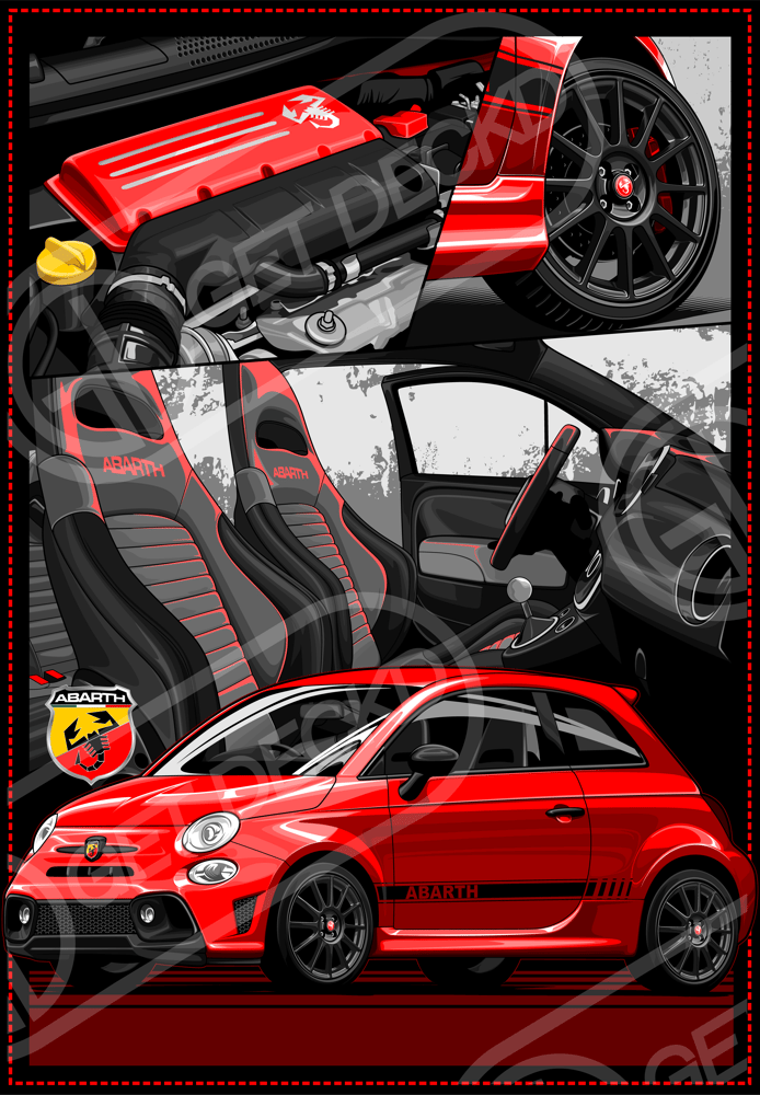 Image of ABARTH 595 & 695 S4 HOODIE - show price 