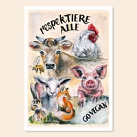 Image 1 of RespekTiere alle | Postcard