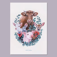 Image 2 of Vegan for the Animals | Folding card