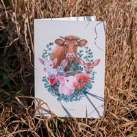 Image 1 of Vegan for the Animals | Folding card