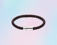 Läder armband brunt