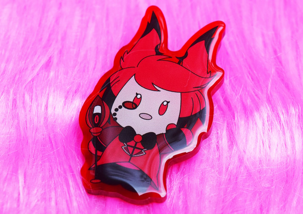 Hello Hotel Alastor Acrylic Pin