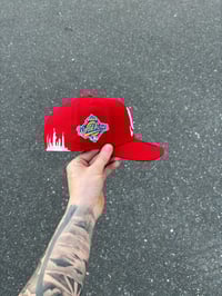 Image 2 of RED I <3 NY NEW YORK YANKEES CUSTOM FITTED CAP