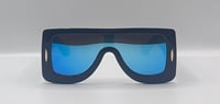 Image 3 of Blue Aviator Sunglasses 